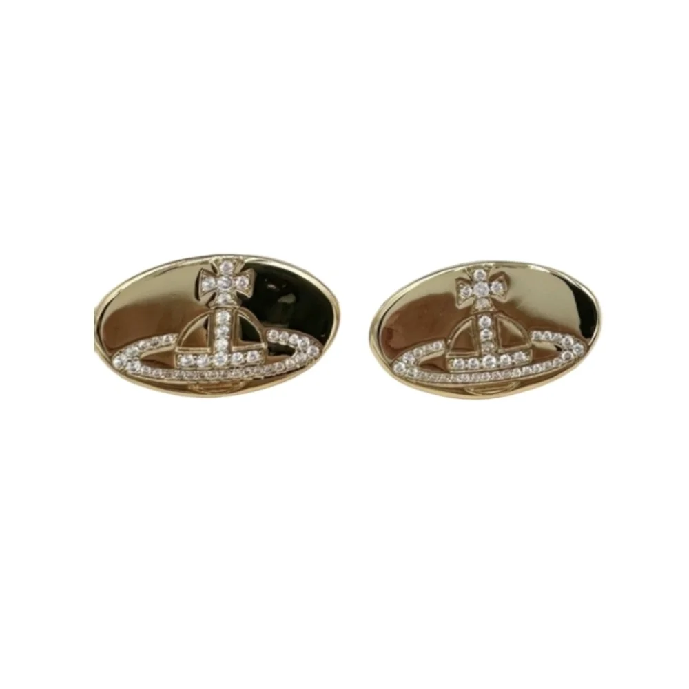 Vivienne Westwood Mini Bas Relief Earrings In Dustbag - Picture 2 of 9